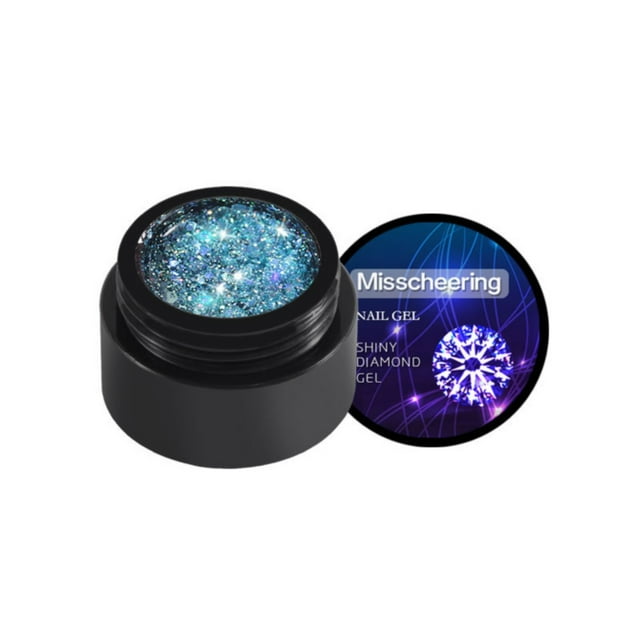 Vernis à Ongles Gel Pailleté 8 Couleurs pour Femmes Design Diamant Brillant 5ML