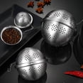 thumbnail image 2 of Stainless Steel Tea Infuser Strainer With Extended Chain Hook, Fine Mesh Filter And 304 Metal Material For Brewing Loose Tea And Spices 3.15X2.36In 0.1Lb, 2 of 9