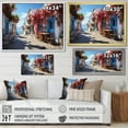 thumbnail image 4 of Designart "Island Rhapsody Greece Greek painting" Landscapes Floater Framed Wall Decor, 4 of 7