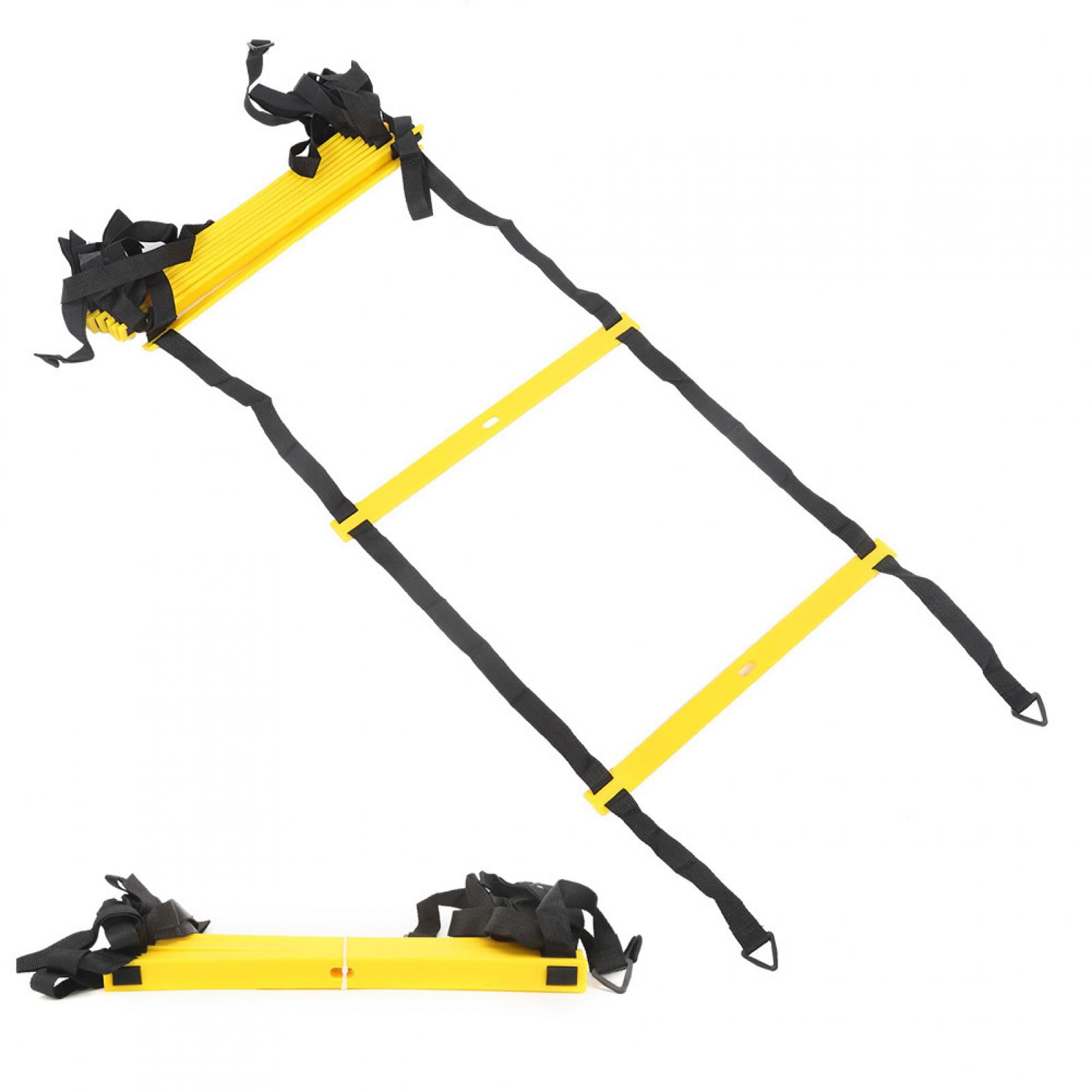 NFTIGB 12 Rung Running Competition Football Training Warm Up Speed Reinforced Soft Agile Step Ladder