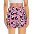 thumbnail image 2 of Lsque Cute Panda Printed Women's Running Shorts with Liner Pockets,Elastic Quick Dry Workout Athletic Gym Yoga Shorts,Womens High Waist Shorts-X-Large, 2 of 9