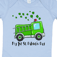 thumbnail image 4 of Inktastic My 1st St. Patrick's Day Green Fire Truck with Clovers Boys or Girls Baby Bodysuit, 4 of 5
