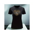 thumbnail image 1 of Playera Blusa Con Impresion De Corazon Love Animal Print Color Negro Talla Mediana Marca Emil SaEs, 1 of 4