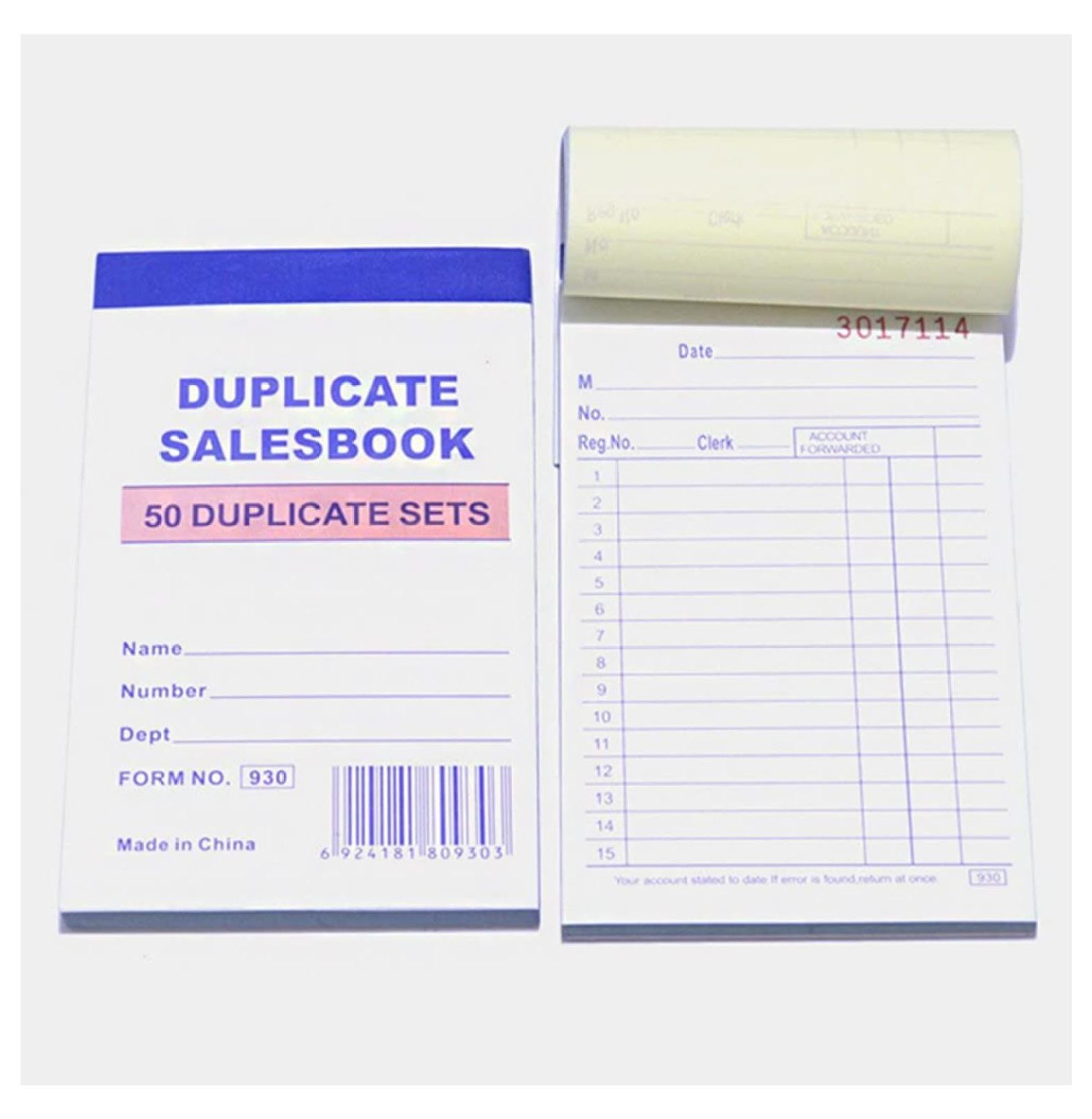 100 Pack Lot Small Sales Book Order Receipt Invoice Book Carbonless Copy (50 Sets 3.5" X 5.5")