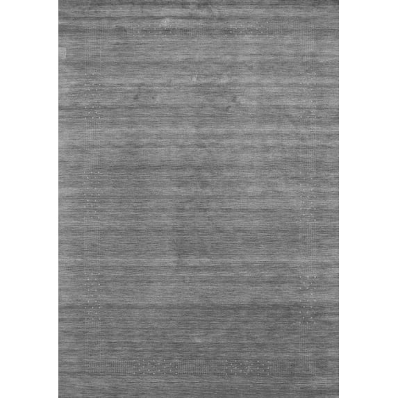 Ahgly Company Indoor Rectangle Abstract Gray Contemporary Area Rugs, 8' x 10'