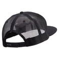 thumbnail image 4 of Old English B Embroidered Big Size Premium Flat Bill Trucker Cap - Black XL-3XL, 4 of 5