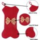 thumbnail image 3 of Medias navideñas personalizadas, medias colgantes con forma de hueso para mascotas, medias navideñas grandes para perros, adornos navideños de 16" x 8" (2 piezas), 3 of 4