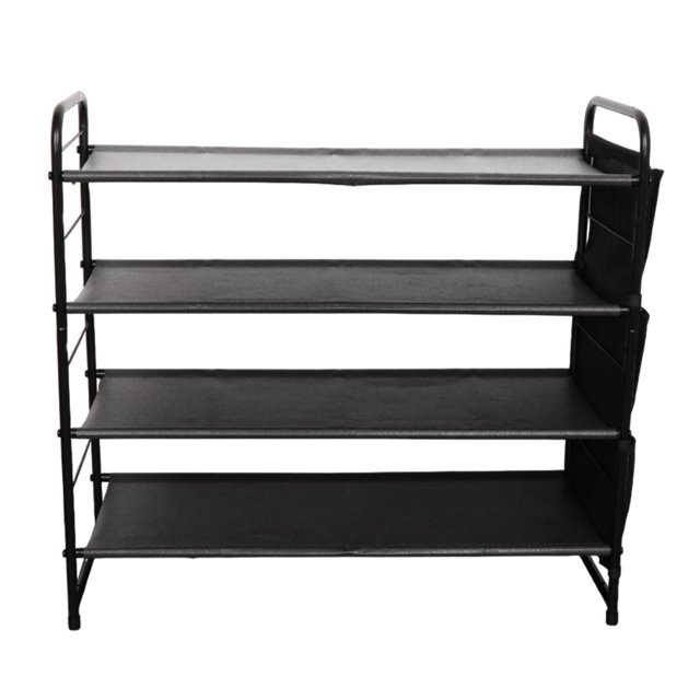 Lipstore Shoe Rack Shoe Organizer Portable Stackable Shoe Closet Boot Rack Shoe Stand for 4 Layer