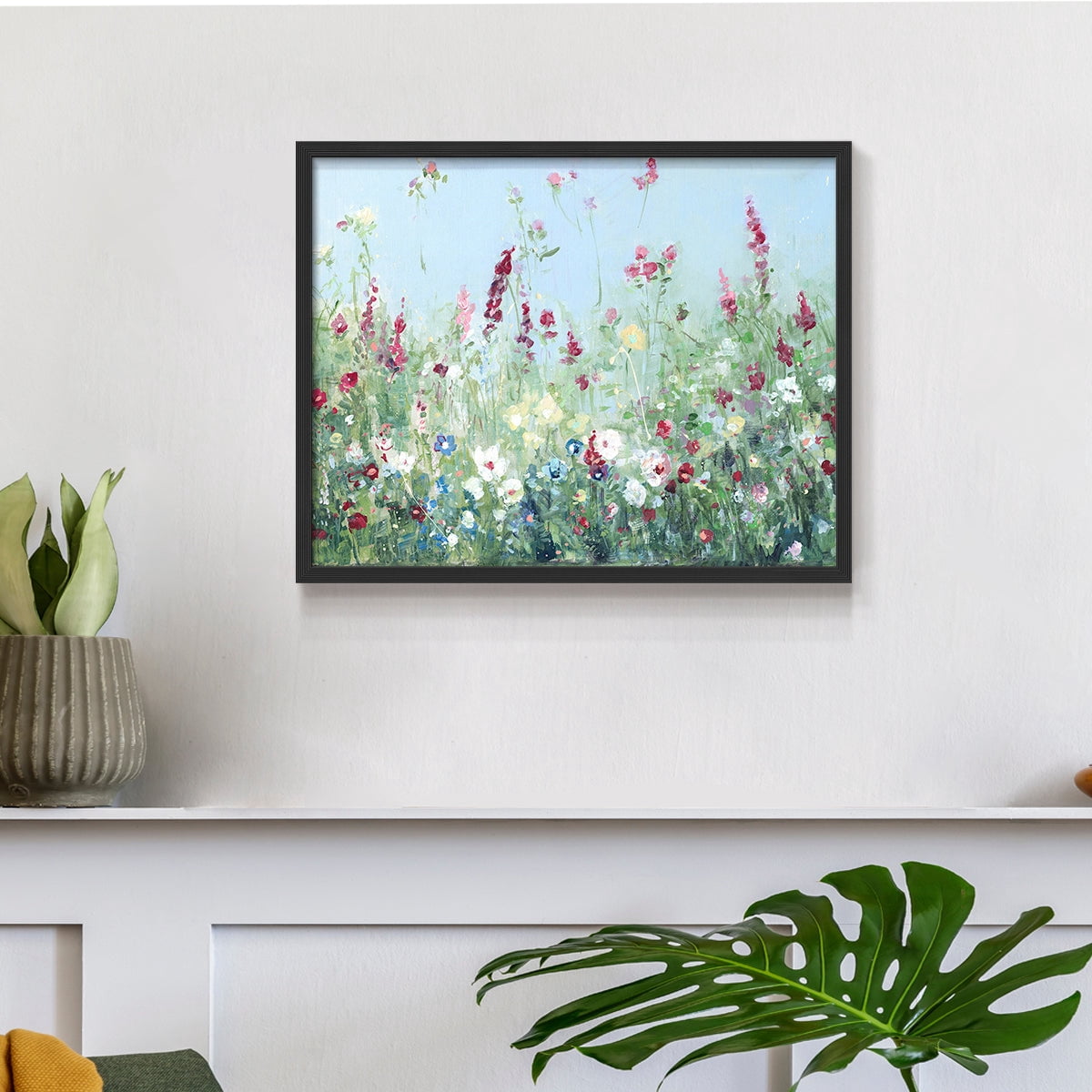 Sweet Summer Meadow by Sally Swatland - Restickable Framed Giclée Print
