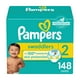 thumbnail image 1 of Pañales Pampers, tamaño 2, 148 unidades, ultrasuaves, 1 of 8