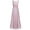 Dusty Rose, variant on Womens Lace Chiffon Wedding Bridesmaid Maxi Dress Sleeveless Evening Party Formal Dress Pearl Pink 4