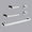 Chrome, variant on 5 - Piece Stainless Steel Bathroom Towel Rack Set Wall Mount