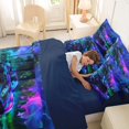 thumbnail image 5 of Manfei Race Car 7pcs Queen Bedding,Colourful Sky Bedding Comforter Set Queen,Navy Blue Reversible, 5 of 7