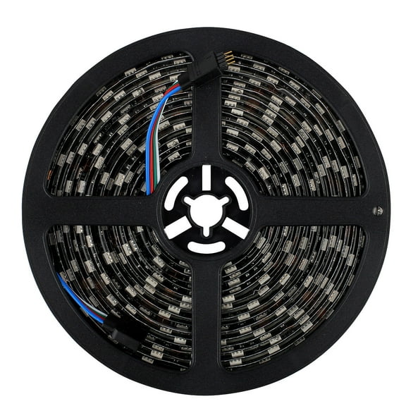 SUPERNIGHT 16.4FT SMD 5050 Waterproof 300LEDs RGB Flexible LED Strip Light Lamp Kit   44Key IR Remote Controller (Power supply is not included)