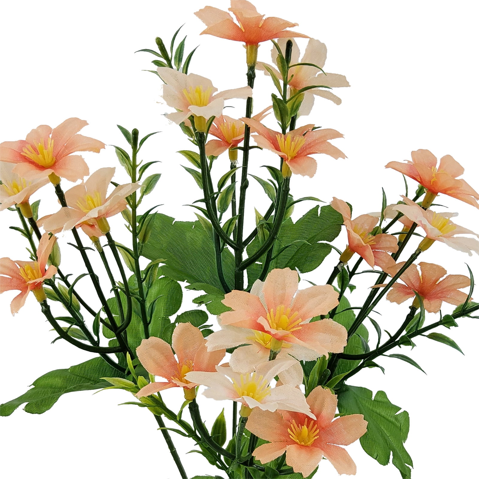Mainstays 14.5in Indoor Artificial Wildflower Pick, Peach Color.