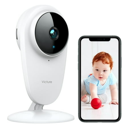 Victure Wifi Baby Monitor, 1080P FHD Wireless Indoor Cameras with Audio Two-Way Audio Compatible with iOS & Android System
