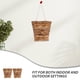 thumbnail image 5 of 2 cestas colgantes de ratán para pared, para decoración de interiores y exteriores, cestas de mimbre para flores, macetas de enredadera natural para jardín, patio y arreglos festivos., 5 of 7