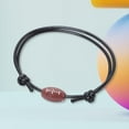 thumbnail image 4 of con Abalorio de Bola, Decoración , Regalo de Moda, Suministros de Joyería, Inspiradoras para Deportes, Adolescentes, Adultos, Rugby Yinane Pulsera con dije de bola, 4 of 6