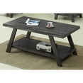 thumbnail image 4 of Roundhill Furniture Athens Wood Coffee Table Set in Weathered Espresso, 4 of 11