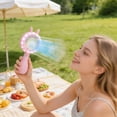 thumbnail image 2 of ICQOVD Desktop Fan Rabbit Shape Handheld Led Fan Usb Three Speed Adjustable Angle Hands-Free Portable Cooling, 2 of 6