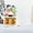 B, variant on Vikakiooze 2022 Christmas Wooden Calendar Ornaments Countdown Cartoon Elk Mini Desktop Set Christmas Decorations