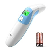 Baby Thermometers for Fever, Professional Forehead and Ear Thermometer, Fever Indicator Sensor, 1-Second Quick Accurate Reading, Infrared (Blue), for Baby Kids and Adults