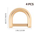 thumbnail image 3 of CIMAXIC 4PCS D-Rings with Closing Screw Shackle Key Holder DIY Purse Replacement Strap Clip,0.94"X0.83"X0.2", 3 of 5