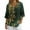 Bamboo Leaves Paint Splatter, variant on Bird Bamboo Leaves Print Linen Shirts for Women Summer 3/4 Sleeve Button Down Blouse Lightweight Gauze Loose Casual Fashion Shirt Clothes, M