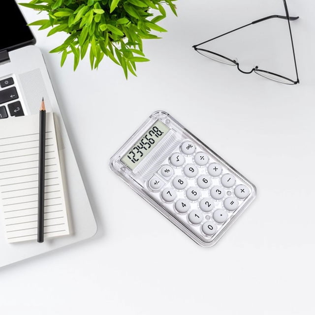 Calculadora mecánica perfecl Mini electrónica de oficina para preescolares y hogares