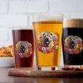 thumbnail image 4 of Welcome Spring Summer Chinese Shar-Pei Portrait Flower Blue Sky 16oz Pint Beer Glass Mug Dog Lover Beer Glasses Cup - 12001, 4 of 5