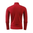 thumbnail image 4 of asjyhkr Mens Undershirts Crew Neck Long Sleeve Tights Lightweight Gym Running Workout Sweatshirts, 4 of 4