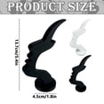 thumbnail image 5 of Eyeglass Holder Stand, 1.8x5.4 inch Eyewear Display Rack, Desktop Storage Organizer Accessory for Glasses, Sunglasses, Nose Shaped Eyewear Display Holder, 3D Printed Artistic Decor,Black, 5 of 6