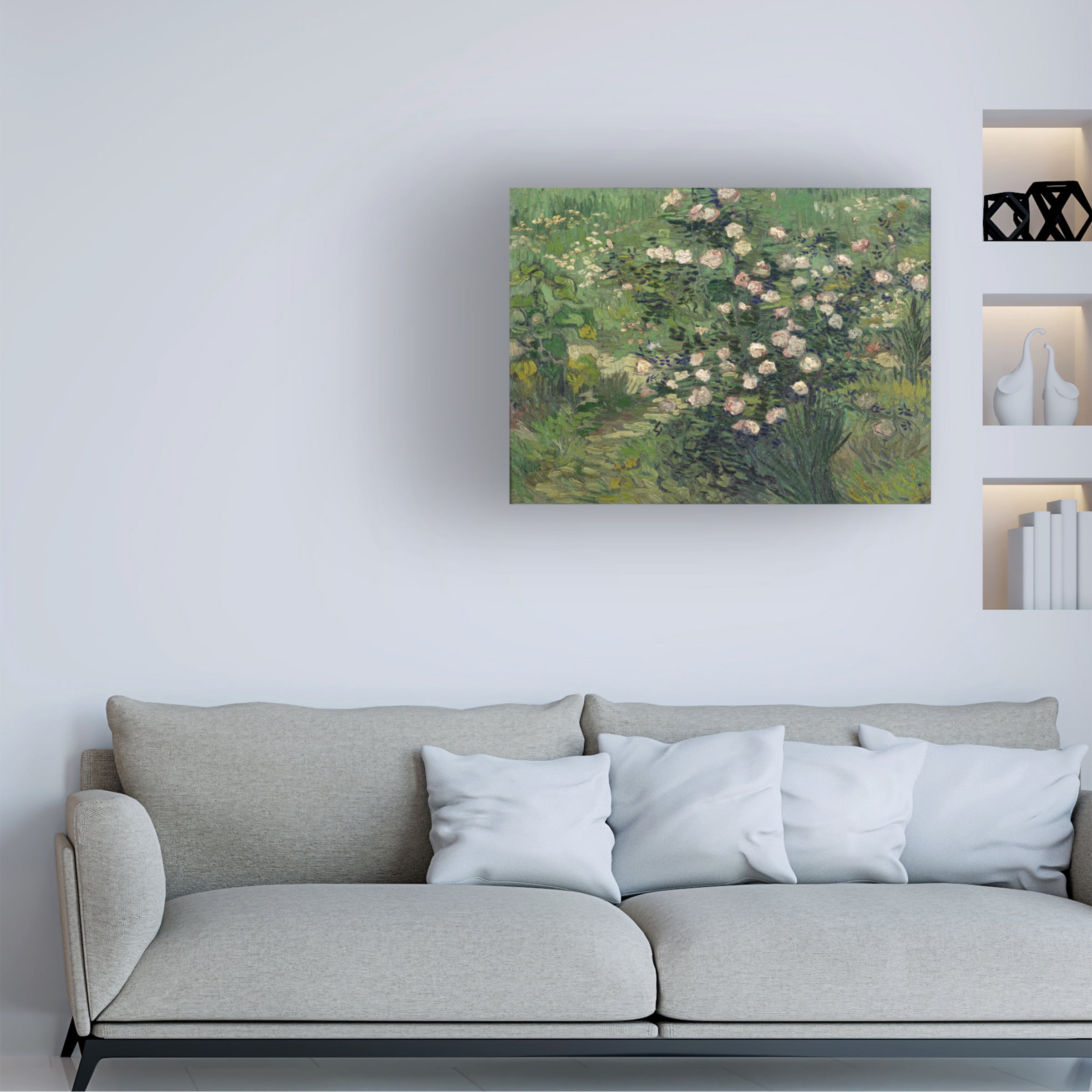Van Gogh 'Roses' Canvas Art