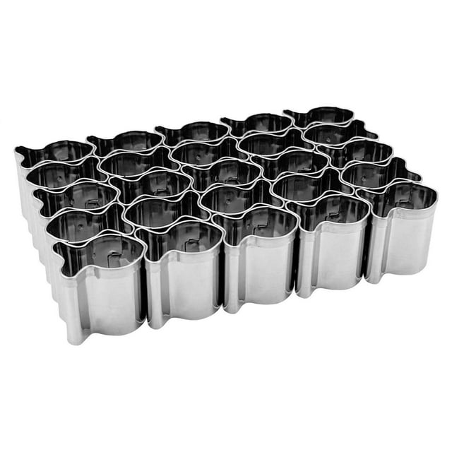 Moulds Product 25 Piece Mini Goldfish Cookie Cutters for Baking Shapes Kids Parties Durable Material Easy Clean Storage and Versatile Crafting
