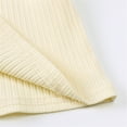 thumbnail image 7 of MEZZALL Baby Boys Girls Clothes Solid Color Cotton Short Sleeve Knitted Ribbed Shirt Flared Pants Set Outfits Versatile Toddler Dailywear, Beige, 3-4 Years, 7 of 7