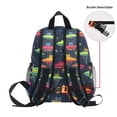 thumbnail image 5 of FORMRS School Backpack with Front Zippered Pocket 12" Student Travel Daypack, Colorful Space Cat, 5 of 6