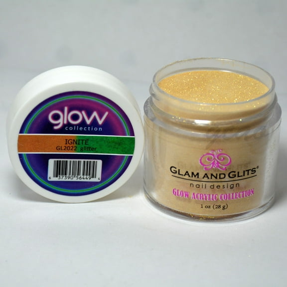Glam and Glits GLOW ACRYLIC Glow in the Dark Nail Powder 2022 - IGNITE