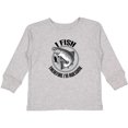 thumbnail image 3 of Inktastic Funny Fishing Joke I Fish Therefore Im Awesome Boys Long Sleeve Toddler T-Shirt, 3 of 5