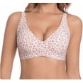 thumbnail image 1 of Sujetador push-up sin costuras Zeriluna, sujetador invisible sin aros,Leopardo rosa talla XL, 1 of 8