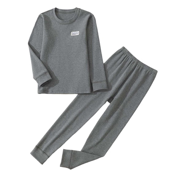 Tiijoy Toddler Girls Seamless Thermal Underwear Set Cozy Long Sleeve Top Pants Pajamas, Sizes 4-5