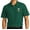 Marine Green, variant on Mens Pickleball Patch Short Sleeve Polo Shirt, Large White