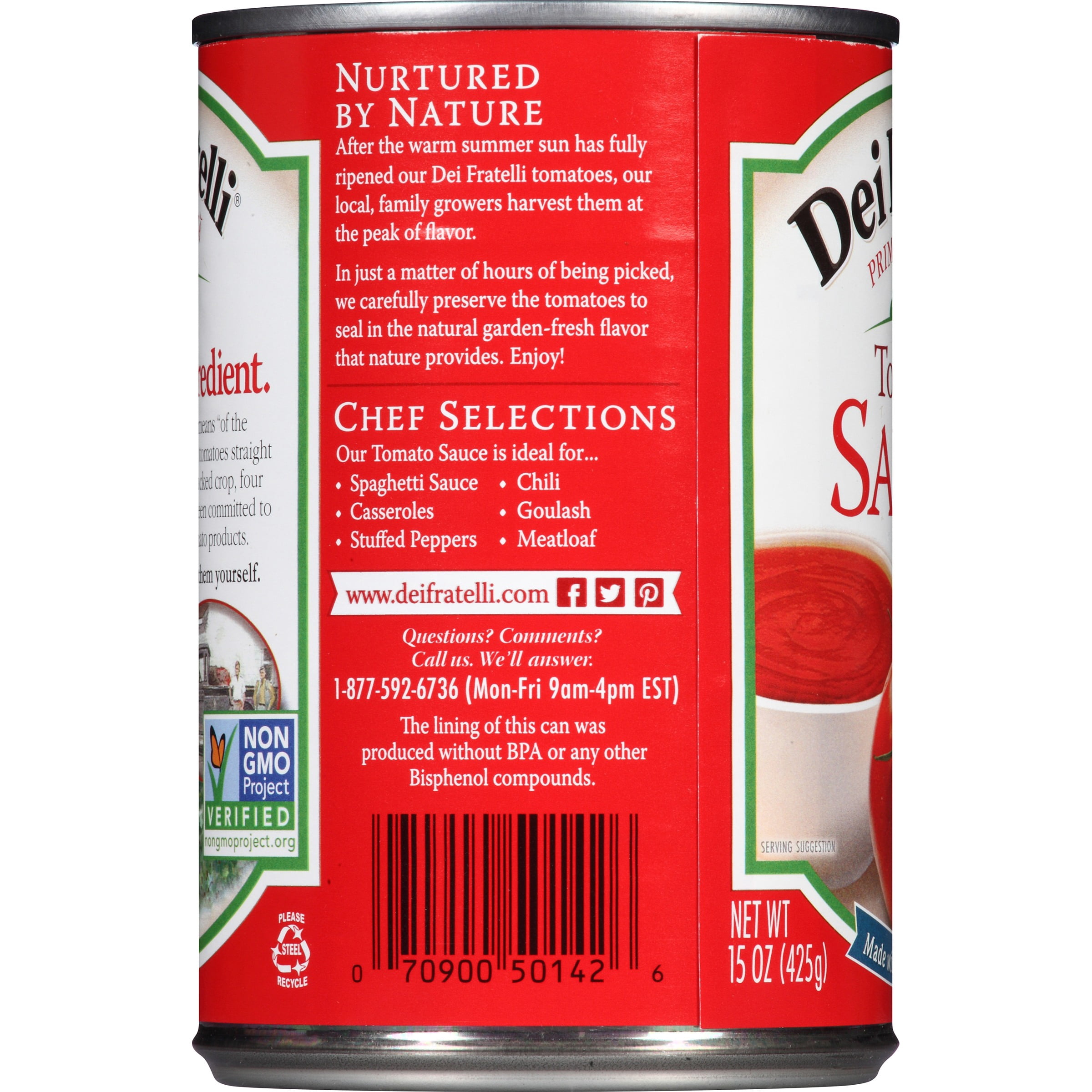 Dei Fratelli Tomato Sauce 15oz can