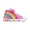 Rainbow, variant on MODEBYME Kids Toddler Light Up Sneakers Girls High Top Flashing Walking Canvas Shoes, Black, Size 10