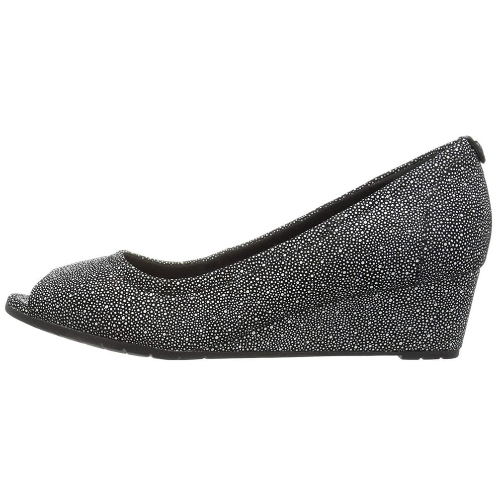 Clarks Clarks Womens Vendra Daisy Dress Wedges Shoes Clarks Clarks Womens Vendra Daisy Dress Wedges Shoes