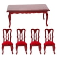 thumbnail image 1 of 1 Juego de accesorios de decoración para minicasas a escala 1/12: mesa y sillas., 1 of 8