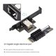 thumbnail image 2 of Adaptador de red LAN RJ45 M.2 a puerto único 10G Ethernet Gigabit Nic B Key M Key 10G/2.5G/1000M Ca Negro, 2 of 5