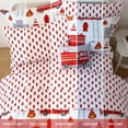 thumbnail image 3 of Kids Full Comforter Sets for Boys 8 Pieces Fire Truck White Bedding Set for Teens Soft Microfiber Kids Bed in A Bag with Comforter All Season, 3 of 7