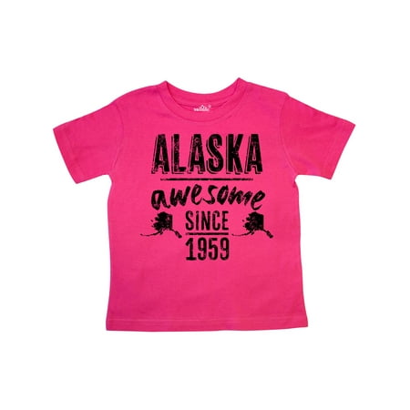 

Inktastic Alaska Awesome Since 1959 Gift Toddler Boy or Toddler Girl T-Shirt
