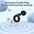 thumbnail image 3 of Yazoeia Ear Plugs for Sleeping Reusable Silicone Soundproof Earplugs Immersive Noise Reduction Earplugs Silent Earplugs for Sleep, Work, Noise Sensitivity, Study, Snoring, Concert, Swimming, 3 of 4