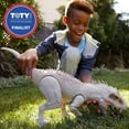 thumbnail image 4 of ​​Jurassic World Destroy ‘N Devour Indominus Rex Dinosaur Action Figure with Motion, Sound and Eating Feature, Toy Gift, 4 of 7